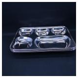 Set of Stainless Steel Compartment Trays
