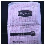 Depend Fresh Protection Underwear LG 36 Count