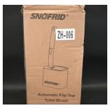 SNOFRID Automatic Flip-Top Toilet Brush Set