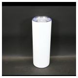 White Stainless Steel Tumbler with Lid