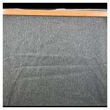 Gray Fabric Storage Bin with Wooden Frame
