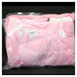 AMZKIKI Pink Throw Blanket 55"