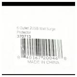 6 Outlet 2 USB Wall Surge Protector