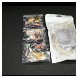 Assortment of Decorative Clips and LED String...