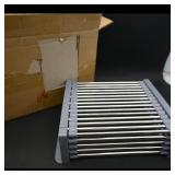 Stainless Steel Roll-Up Dish Drying Rack