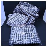 Set of 3 Houndstooth Storage Bags