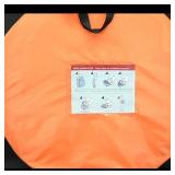 Orange Pop-Up Tent with Carrying Case