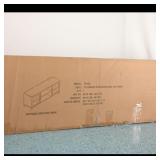TV Console in Antiqued Gray Oak Finish