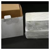 Set of Two White Plastic Storage Containers
