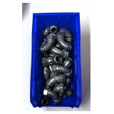 Assortment of Metal Elbow Pipe Fittings
