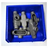 Assortment of 3/4" Metal Pipe Fittings