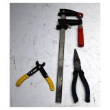 Hand Tool Set with Clamp, Pliers, and Wire...