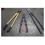 Set of 3 Heavy-Duty Bolt Cutters