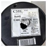 CME 12 AWG Stranded Wire, Black, 500ft
