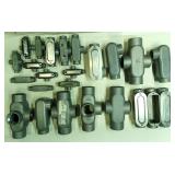 Assorted Electrical Conduit Fittings