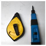 Speed-Line Chalk Line Reel and Punchdown Tool