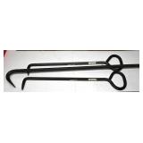 Lot of (3) Heavy-Duty Steel Pry Bars