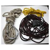 Assorted Ropes and Pulley Set