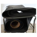 Lot of (2) Black Rubber Mat Roll (Cart Not...