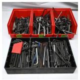 Assorted Hex Key Wrenches in Storage Bins