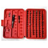 Red Screwdriver Bit Set with Case