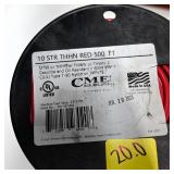 CME 10 STR THHN Red Wire 500 ft