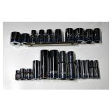 Socket Set with Rail Organizer
