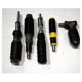 Assorted Screwdriver Handles and Attachments