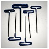 Set of T-Handle Hex Keys