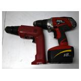 Skil and Milwaukee Cordless Drills