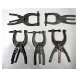 Set of 5 Metal Clamps