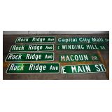 Collection of Vintage Street Signs