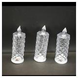 Set of 3 LED Electronic Tear Candles