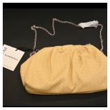 Glamorous Beige Woven Clutch Bag