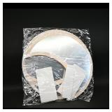 Round Wooden Mirror with Mounting Kit