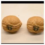 Pair of Handmade Walnut Trinket Boxes with...