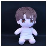 Plush Doll with Brown Hair