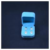 Set of Earring Backings in Blue Box