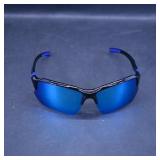 Sporty Blue-Tinted Sunglasses