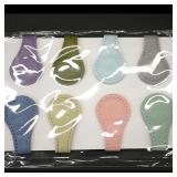 8-Piece Leather Key Covers Set