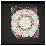 Crocheted Floral Pattern Coaster