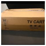 TS007 Black TV Cart ï¿½ 23"ï¿½60", 40kg Capacity