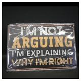 Novelty Wall Sign "I