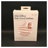kitsch Microfiber Hair Towel Turban Satin-Wrapped
