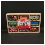 Melissa & Doug Magnetic Wooden Train Set  8...