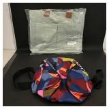 Assortment: Seafoam Canvas Tote & Multicolor...