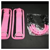 Pair of Pink Ankle/Wrist Straps with Resistance...