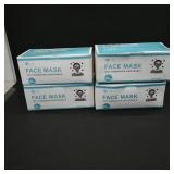 Set of 4 Face Mask 3ply Nonwoven Disposable
