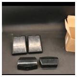 Assortment of Four Black Plastic Electronic...