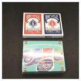 Bicycle Rider Back Playing Cards (2) & Quarter...